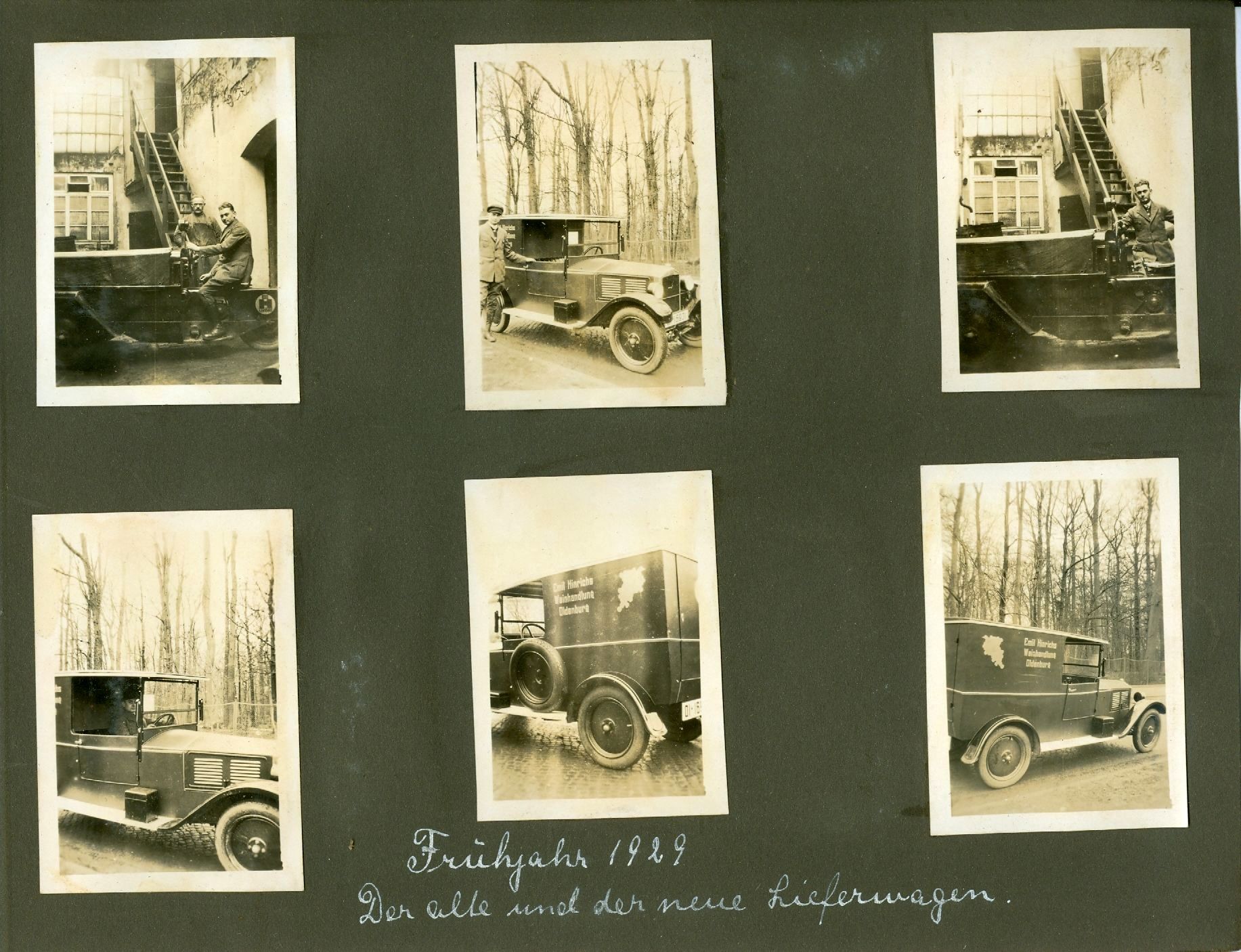 03 1929 Albumseite Haarenstr Lieferwagen